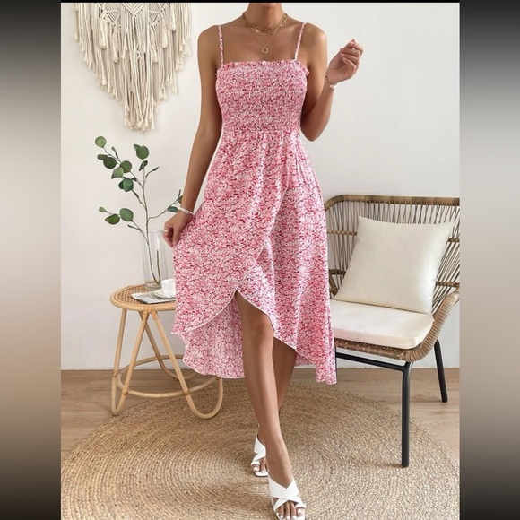 Boho floral print wrap hem cami dress - Picture 14 of 16